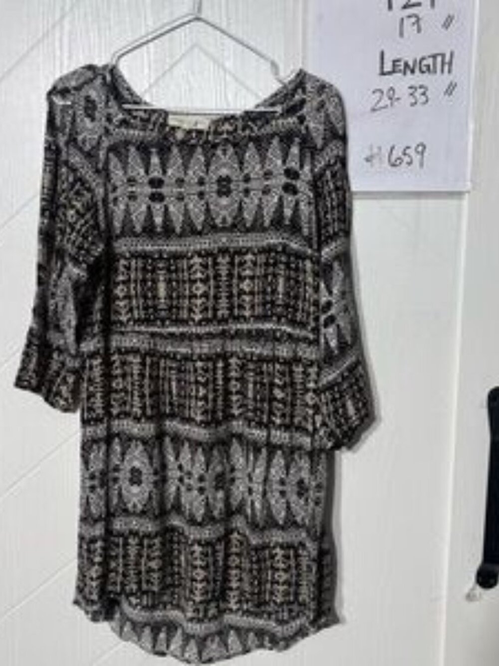 Staring At Stars Urban Outfitters Boho Tribal Print Shift Tunic Dress Size M